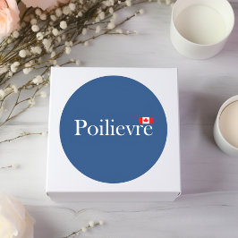 Pierre Poilievre Offiziell kanadischer Flaggenstic Runder Aufkleber
