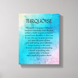 Pierre porte-bonheur de turquoise - toile d'art de