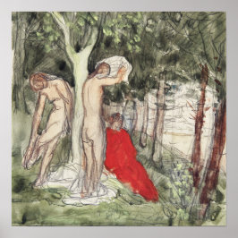 Pierre Puvis de Chavannes Bathers Modernist Poster