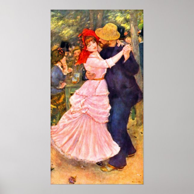 Pierre Renoir - Dance in Bougival Poster (Vorne)