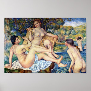 Pierre Renoir - die großen Badegäste Poster
