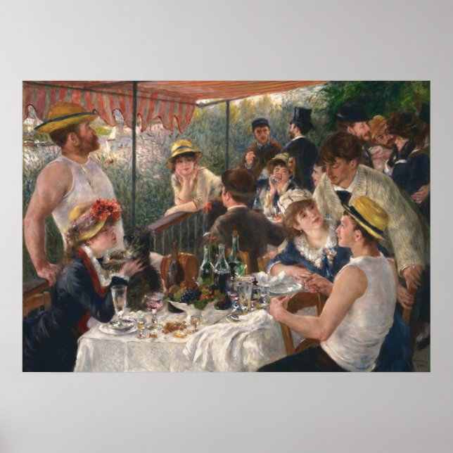 PIERRE RENOIR - Mittagessen des Party 1881 Poster (Vorne)