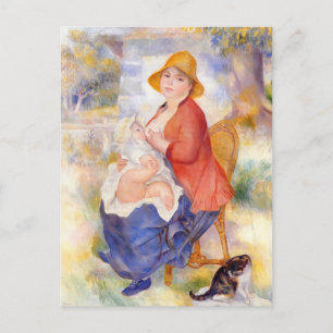 Pierre Renoir - Mutterschaft Postkarte