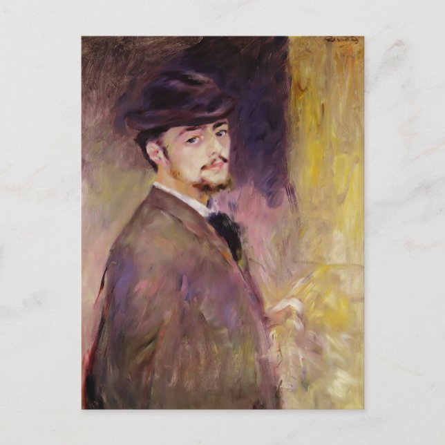 Pierre Renoir - Selbstportrait im Alter von 35 Jah Postkarte (Vorderseite)