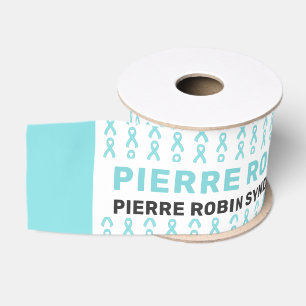 Pierre Robin Syndrome Awareness Pattern Ribbon Ripsband