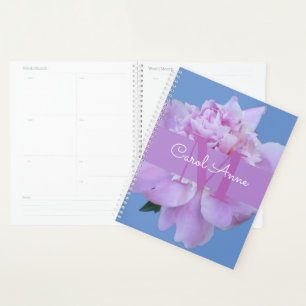 Pierre rose violet Monogramme Floral