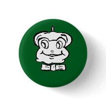 Pierre the Frog auf grünem Hintergrund