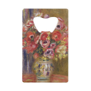 Pierre un vase à Renoir de tulipes et d'anémon