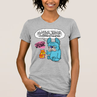 Pierre und Abbot Slogan-T - Shirt