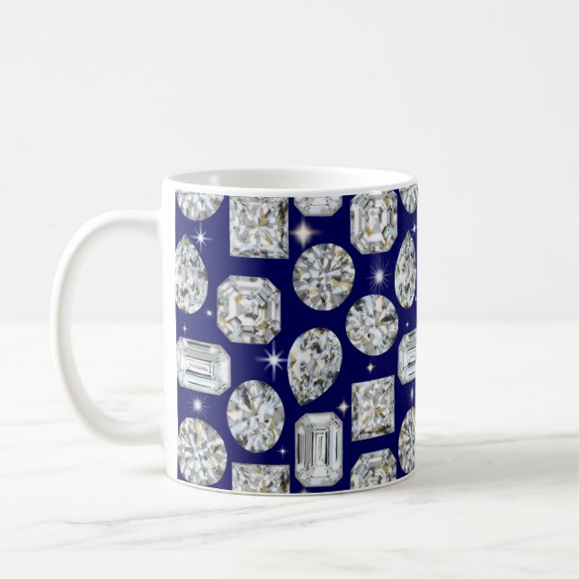 Pierres à anneaux fiançailles - Mug de café de la  (Gauche)