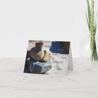 Pierres de plage chez grand Sur - carte de note