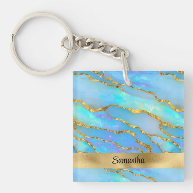 Pierres et or Faux Opal personnalisées (Devant)