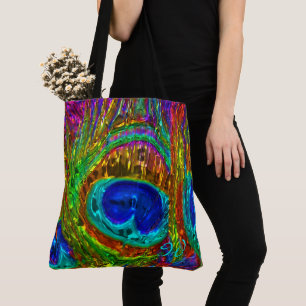 Pierres Peacock GlassArt1 Sac fourre-tout tout-sur