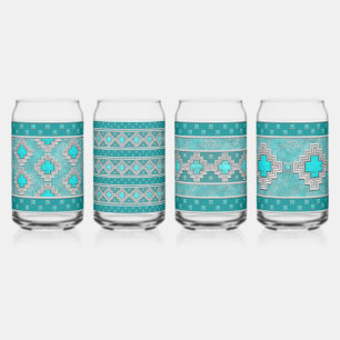 Pierres Turquoise Sud-Ouest Jeu géométrique Assort