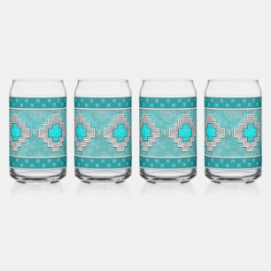 Pierres Turquoise Sud-Ouest Motif géométrique