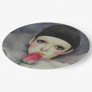 Pierrot 1980er pappteller