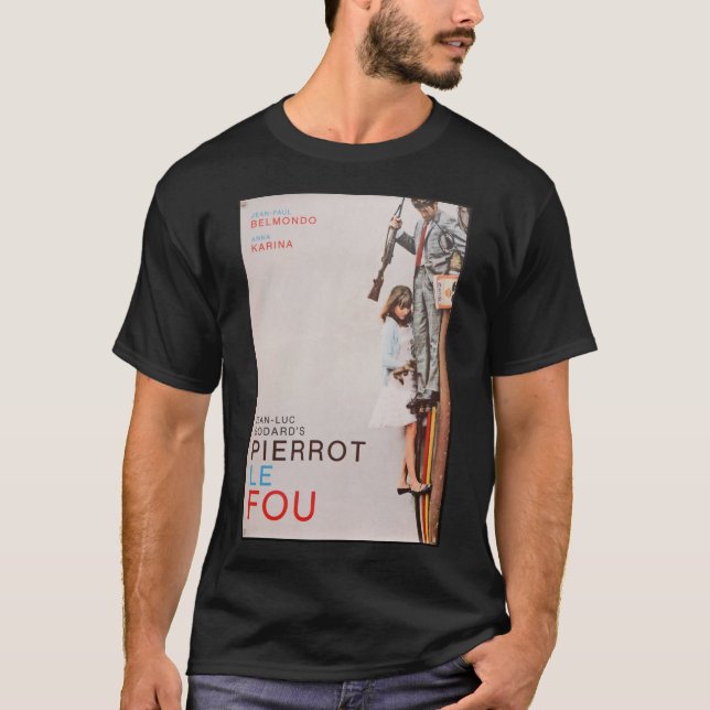 Pierrot le Fou Poster T-Shirt (Vorderseite)