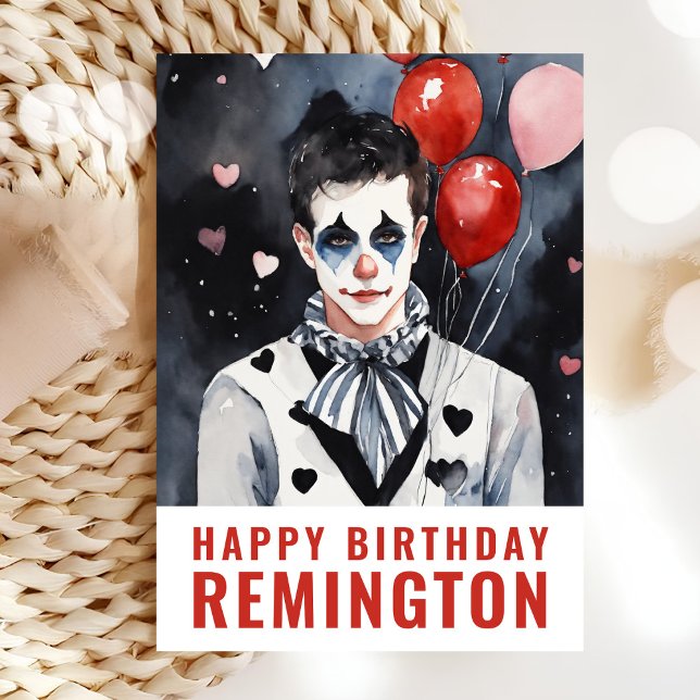 Pierrot schwarz-weiß karte (Von Creator hochgeladen)