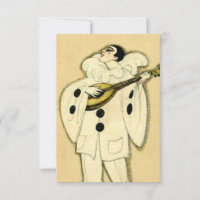 Pierrot Serenades a Crescent Moon von Sophia Chios