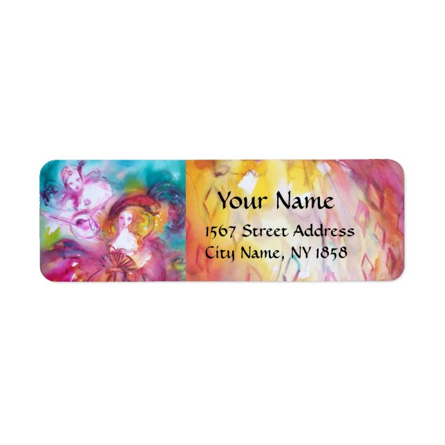 PIERROT UND ARLECCHINA Venezianische Masquerade Ma (Vorne)