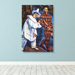 Pierrot und Harlekin, Mardi Gras von Paul Cézanne Leinwanddruck