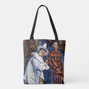Pierrot und Harlekin, Mardi Gras von Paul Cézanne Tasche