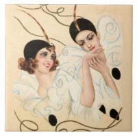 Pierrot und Pierrette Hand Kiss von Sophia Chiostr
