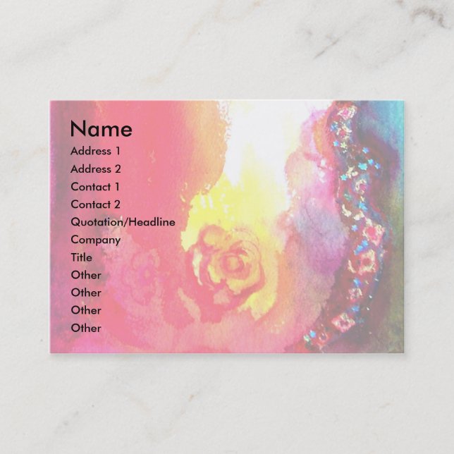 Pierrot Visitenkarte (Vorderseite)