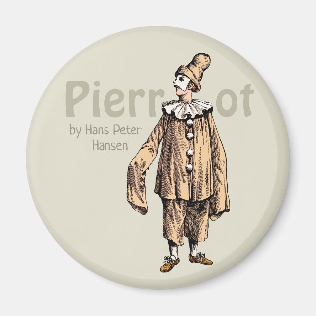 Pierrot von Hans Peter Hansen CC0235 Kühlschrank a Magnet (Vorne)