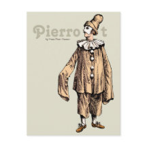 Pierrot von Hans Peter Hansen Postcard