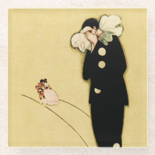 Pierrot's Lost Liebe von Sophia Chiostri Glasuntersetzer