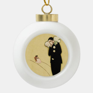 Pierrot's Lost Liebe von Sophia Chiostri Keramik Kugel-Ornament