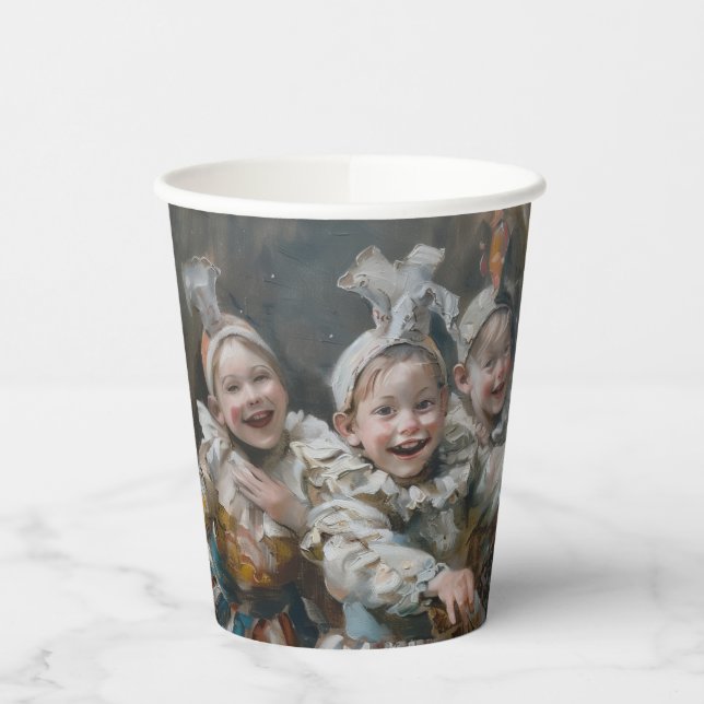 Pierrots - Papiergruppen Größe 236 ml Papiercup Pappbecher (Links)