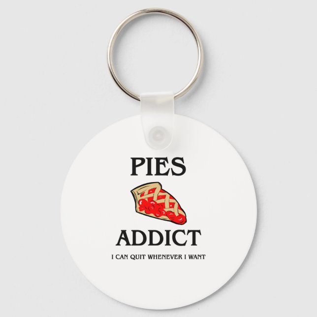 Pies Addict Schlüsselanhänger (Vorderseite)