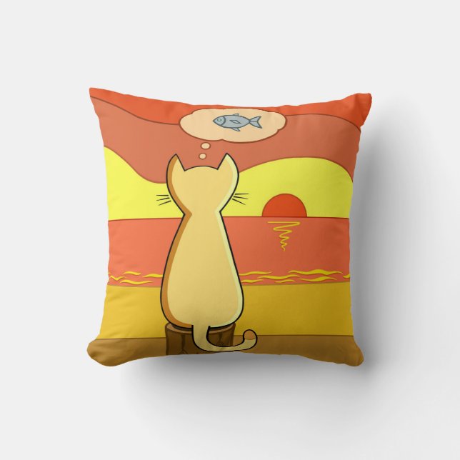 Pie's Fishy Idea Kissen (Vorderseite)