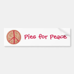 Pies for Peace Cherry Peace Pie Autoaufkleber