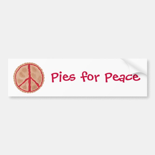 Pies for Peace Cherry Peace Pie Autoaufkleber (Vorne)