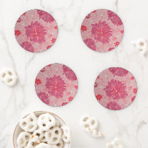 Pies roses Dessous de verre floraux