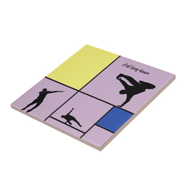 Piet Lieben Dance Mondrian Street Hiphop Style Fliese (Seite)