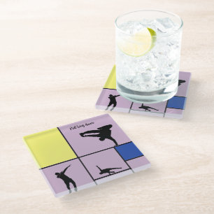 Piet Lieben Dance Mondrian Street Hiphop Style Glasuntersetzer