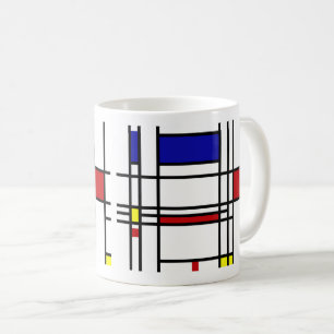 Piet Mondriaan, ‚Zusammensetzung‘ Kaffeetasse