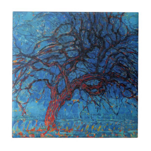 Piet Mondrian, Abend: Roter Baum Fliese
