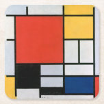 Piet Mondrian Abstrakt Rechteckiger Pappuntersetzer<br><div class="desc">Komposition mit Rot,  Gelb,  Blau und Schwarz (1921) von Piet Mondrian. Eine große Kollektion Vintager und origineller Designs von Phoenix Retro.</div>