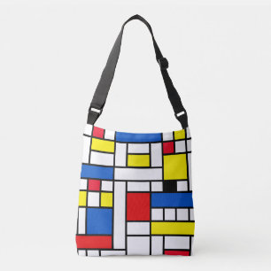 Piet Mondrian Art Abstrakt Art Tragetaschen Mit Langen Trägern