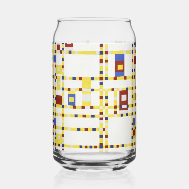Piet Mondrian Broadway Boogie Woogie Abstrakte Kun Dosenglas (Vorderseite)