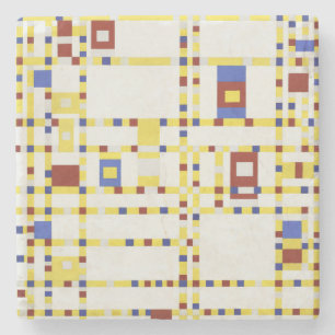 Piet Mondrian Broadway Boogie Woogie Abstrakte Kun Steinuntersetzer