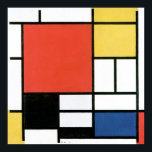 Piet Mondrian Composition Abstrakt Art Geometrie Poster<br><div class="desc">Piet Mondrian 1921 Komposition mit Abstraktem Rot-Gelb-Blau und Schwarz Modernes Bauhaus</div>