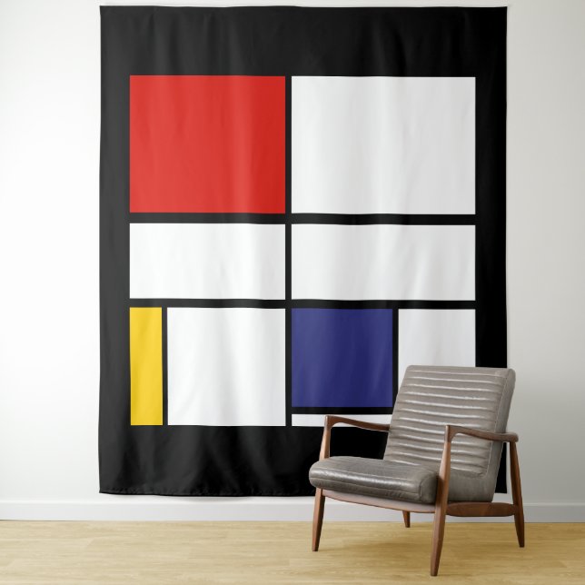 Piet Mondrian, Composition C Wandteppich (Beispiel)
