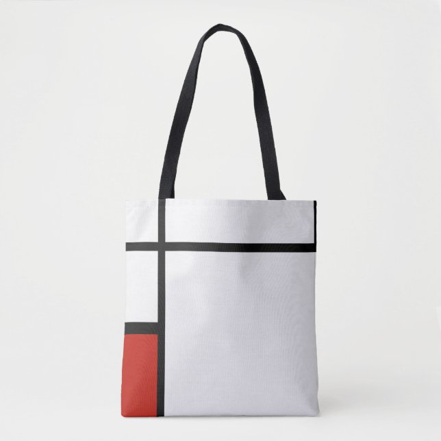 Piet Mondrian - Geometric Abstrakt Tasche (Vorderseite)