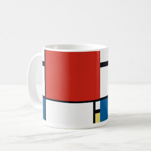 Piet Mondrian - Geometrisch Abstrakt Kaffeetasse